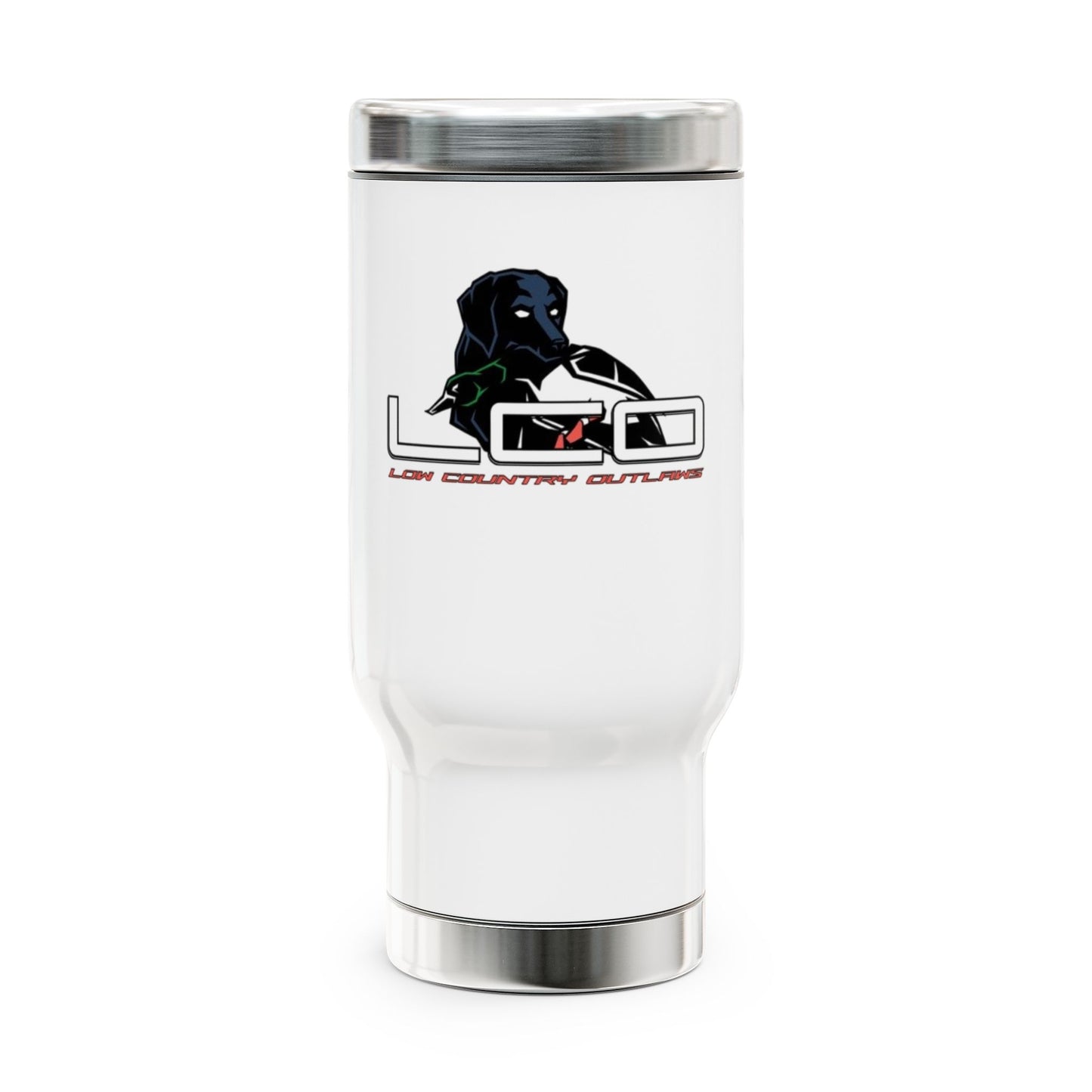 Low Country Outlaws Travel Mug - 14oz Stainless Steel with Handle